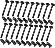 jojofuny 1 Set Chassis Fan Screws Exhaust Screwdriver Cooling Cabinet Bolt Blade Screws Portable Fan Air Conditioner Parts Fridge Mini Stand Fans Electric Black Steel