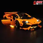 Light Kit for Lamborghini Huracán Tecnica Orange - Compatible with LEGO® 42196