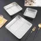 Bakeware Tools BBQ Tray 304 Stainless Steel Cooling Rack Baking Pan Oven