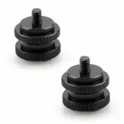 SmallRig Two Locknuts Cold Shoe Adapter with 3/8 "to 1/4" Screws 1631