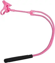 1Pc Flexible Phone Bracket for Neck Hanging U Shape Mobile Stand for Hands Use for Watching Movies and Video Chats at Home Pink