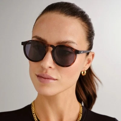 Le Specs TEEN SPIRIT DEUX | MATTE TORT POLARIZED Unisex Sunglasses NWT
