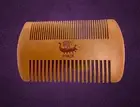 Mens Handcrafted Wooden Beard Mustache Hair Comb Brush Ironside Logo