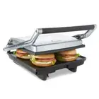 Large 4 Slice Sandwich Press Grill Non Stick Electric Jaffle Grill Toast Maker