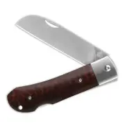 QSP Knives Worker Lockback 128-C Knife Bohler N690 Steel & Snakewood