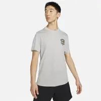 在飛比找蝦皮商城優惠-NIKE 短T DRI-FIT 灰色 啞鈴甜甜圈 短袖 上衣