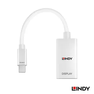 LINDY林帝 MINI DISPLAYPORT公 To HDMI母 轉換器 10cm (41014_A) 支援Mac