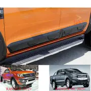 FOR FORD RANGER BODY CLADDING SIDE DOOR BLACK 4 2012-2019 EXTRAS MOULDS