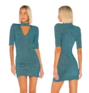 Alice & Olivia Inka V Neck Dress Size 2 BNWT
