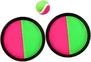 SOPOTUTU 2 Sets Sticky Ball Racket for Boys and Girls Toss Catch Ball Toy for Equipment Random Color