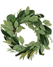 National Tree Company 22In Eucalyptus And Magnolia Leaf Wreath