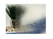 Clear Mini Mosaic Cut Glass Static Cling Window Film, 35" Wide x 25 ft
