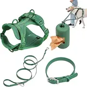 Dog Lift Harness - No-Pull Harness, Medium Dog Harness, Lead Set Harness | Secure Dog Collar, Fashionable Everyday Dog Lead Set, Comfortable Pet Harness for Walking, 11.81x11.81x15.75 Inches