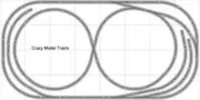 Bachmann E-Z Track Train Layout #007 Train Set HO Scale 4' X 8' Wire Switches