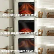 Advwin Electric Fireplace Heater with Remote Control