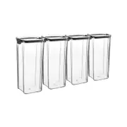 Argon Food Containers - 1.8 Litre - Black - Pack Of 4
