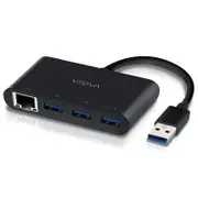 Alogic USB 3.0 Superspeed 3 Port HUB and Gigabit Ethernet Adapter (Driverless / Plug & Play) Hubs - U33HGHEDF