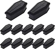 12PCS Halloween Decor, Mini Plastic Coffin Box Props for Trick or Treat Indoor Outdoor