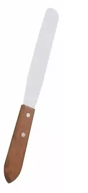 15.2" Stainless Steel Lab Spatula Wooden Handle 10" Blade,1.5" Blade Width