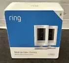 2 RING Stick Up Cam Battery Home Indoor/Outdoor Smart Security Wi-Fi VideoCamera