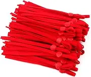 Small Elastic Rope 50/1000pcs Adjustable Mask Sewing Elastic Band Cord with Buckle Stretchy Mask Earloop Lanyard Earmuff Rope DIY Making Supplies Elastic Rope for Fitness (Color : Red, Size : 50Pcs