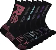 [Timberland PRO] Women's 6-Pack Half Cushioned Crew Socks