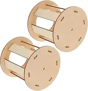 Happyyami 2 Pcs Wooden Rabbit Feeder Bite Resistant Grass Feeding Racks for Guinea Pigs Bunnies Durable Easy to Clean Pet Food Holder for Small Animals