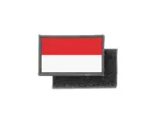 Flag patch printed badge country indonesia