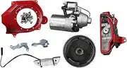 MAX COOL Electric Start Kit Replacement Starter Motor Ignition Switch Suitable for Honda GX160 GX200