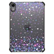 iPad mini (6th gen) iPad Impact Case Blue Purple Hearts Rain Transparent