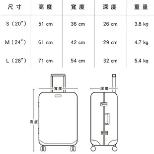 LONG KING 8025/24吋拉鍊行李箱(綠/玫瑰)旅行箱 拉桿箱【愛買】