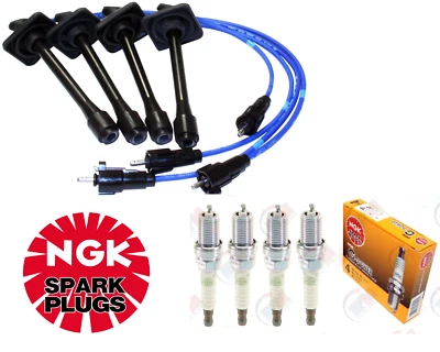 Set Of NGK Wires And 4 Platinum Spark Plugs 97-01 for Toyota Camry 2.2L DOHC (for: Toyota)