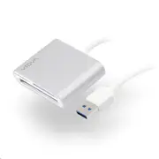 Alogic Vrova Plus Multi Card Reader USB 3.0 - Male to Micro SD - SD & Compact Flash - Aluminium [VPLU3AMCR]