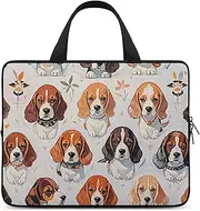 Laptop Case Sleeve Shockproof Computer Carrying Bag Beagle Patterns Notebook Case Cover Laptop Bag Water Resistant Computer Cases Tablet Briefcase for Travel Business 12 Inch