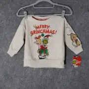 Dr. Seuss The Grinch Sweater Toddler 2T Merry Grinchmas Cindy Lou Max Fleece