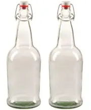 2 X 32 oz. Clear EZ Cap Kombucha Bottle