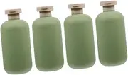 4pcs Refillable Travel Bottles with Flip Cap Leakproof Squeeze Design for Shampoo Conditioner and Toiletries for Trips and Skincare Essentials