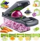 Vegetable Chopper Mandoline Slicer Cutter Chopper and Grater 12 in 1 Interchange