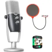 AKG Ara Two-Pattern USB Condenser Microphone w/ Pop Filter + Extended Warranty