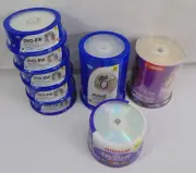 New Sealed DVD-RW DVD+R Maxell Office Depot 375 Disc DVD's Spindle Packs