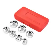 Labwork 7 Pcs 3/8" Oil Filter Cartridge Socket Set Metric 24 27 29 30 32 36 38mm