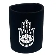 Festival Palm Hand Flower Eye White - Funny Stubbie Novelty Gift Stubby Holder