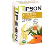 Tipson Organic Turmeric & Chamomile Herbal Infusion 25 Enveloped Tea Bags