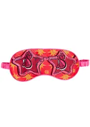 Jessica Russell Flint S Is For Sunglasses Silk eye Mask - Pink - One Size One Size