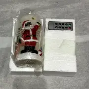 Santa Claus Candle Flickering LED - Battery Operated, Timer, Illuminated