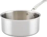 Hestan Thomas Keller Insignia 20cm/2.8L Stainless Steel Saucepan, Induction, Gas & Electric Cooktop Compatible, Dishwasher & Oven safe (Up to 260C), Brushed Finish, Silver