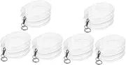 CIYODO 6 Pcs Doll Bag Figurine Mini Bag Keychain Display Clear Bag Doll Collection Bag Lipstick Case Keychain Miniatures Doll Carrier Bag Small Storage Bag Figure Carry Pouch Toy Metal