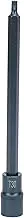 Star Screw Driver Bit 1/2 in Square Socket, S2 Alloy Steel One Piece Forged, Rustproof Bluing Surfaces, Anti Slip Design for Ratchet Wrenches (T30)