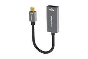mbeat Tough Link Mini Displayport To HDMI Display Adapter Cable - Grey Black
