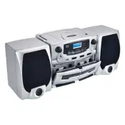 BT Audio System w Double Cassette Player/Recorder & Built-In Mic (SC-2121BT)